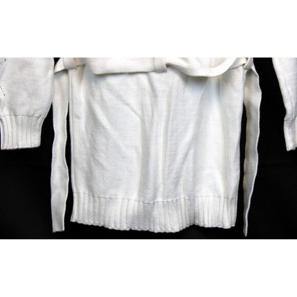 2007 Gymboree School Girls Rock Duster Sweater Cardigan sz 8 Belt Long Zip Heart - Picture 8 of 9